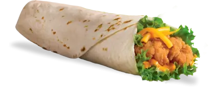 Delicious Chicken Wrap with Lettuce and Cheese