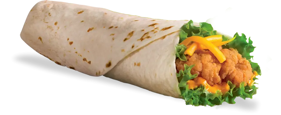 Delicious Chicken Wrap with Lettuce and Cheese