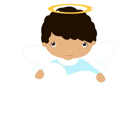 Cute Angel Illustration with Halo