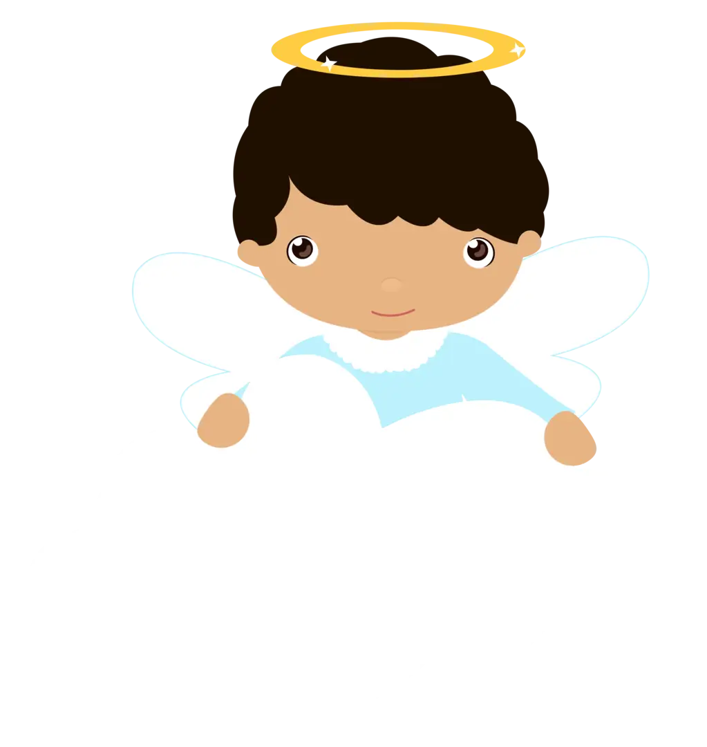 Cute Angel Illustration with Halo