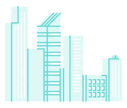 Minimal Urban City Skyline Illustration