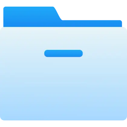 Blue File Folder