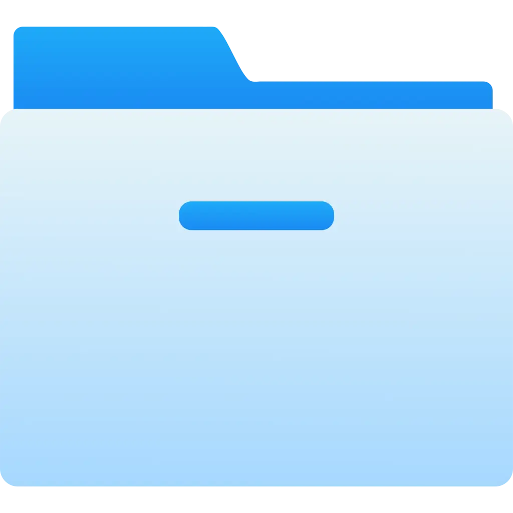 Blue File Folder