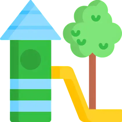 Colorful Playground with Slide
