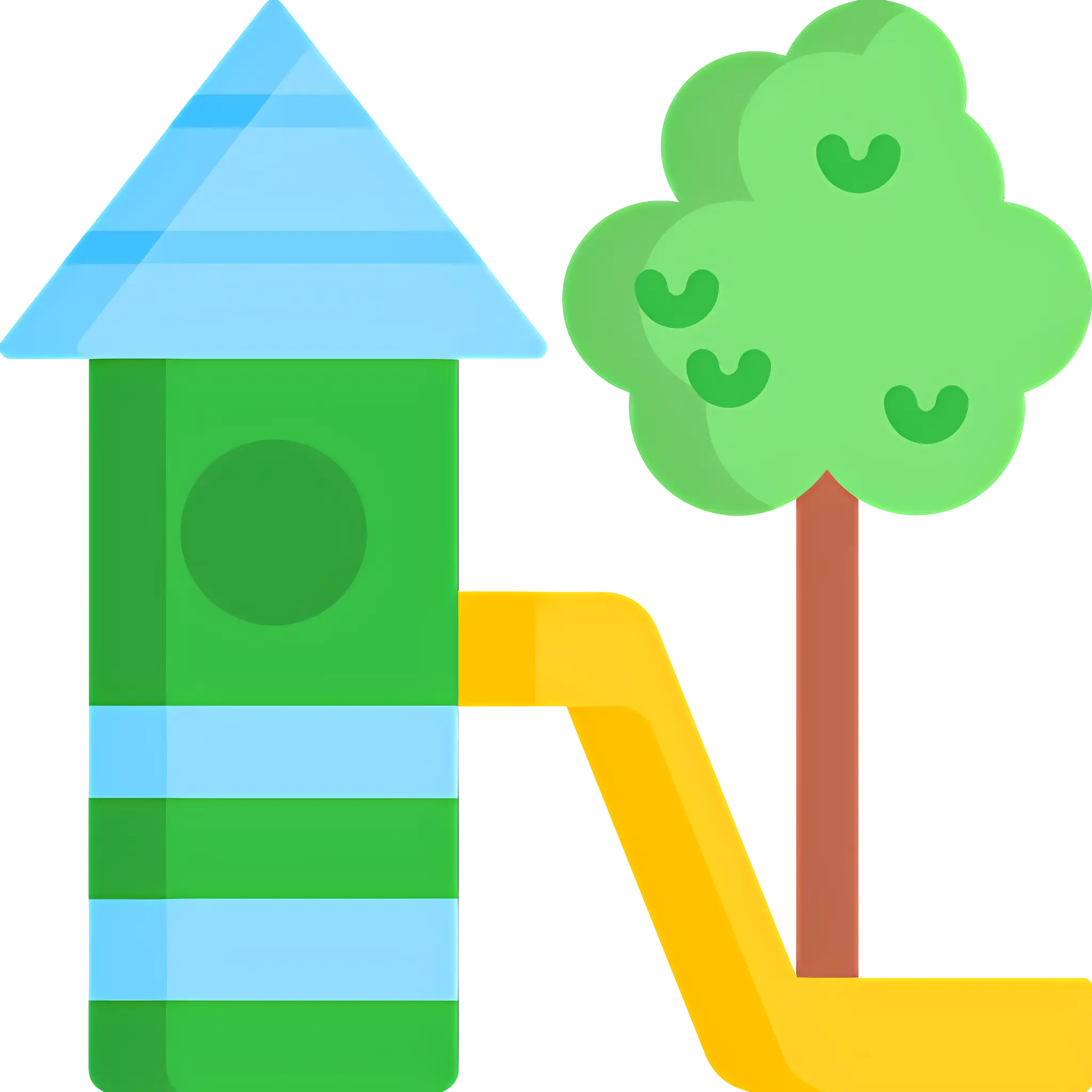 Colorful Playground with Slide