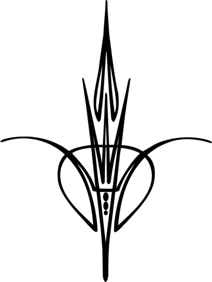 Abstract Black Pinstripe Design