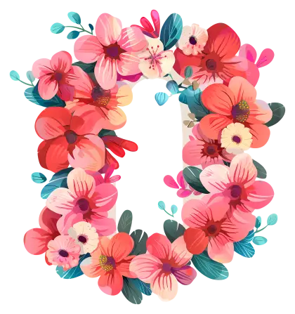 Colorful Floral Wreath