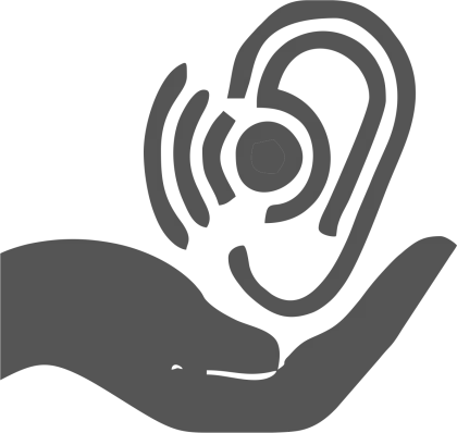 Ear and Hand Symbol