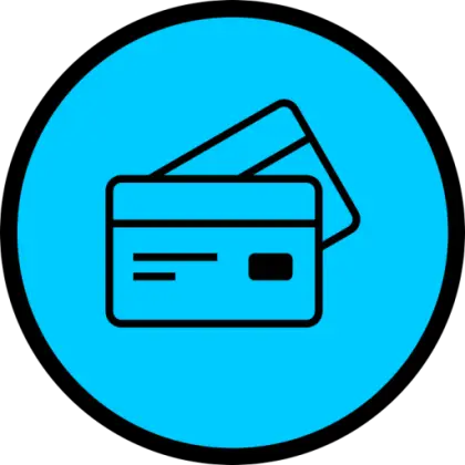 Blue Credit Card Payment Icon