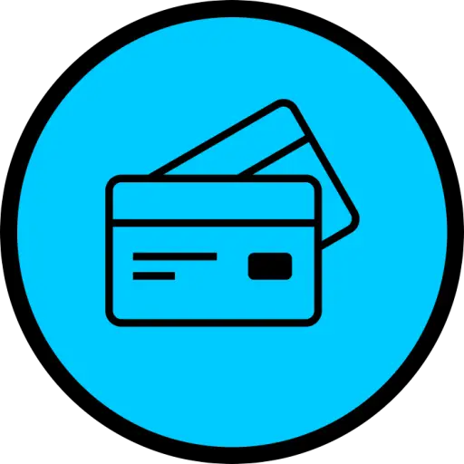 Blue Credit Card Payment Icon