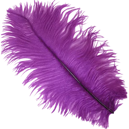 Vibrant Purple Feather Decoration