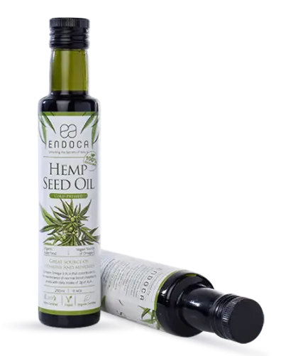 Organic Hemp Seed Oil Bottles for Wellness