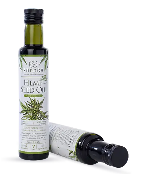 Organic Hemp Seed Oil Bottles for Wellness