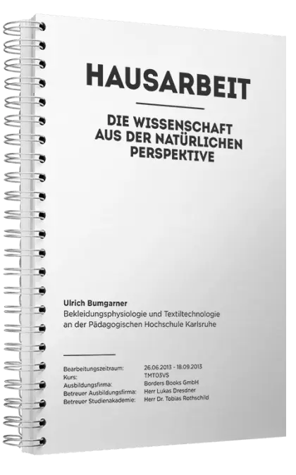 White Spiral-Bound Research Book