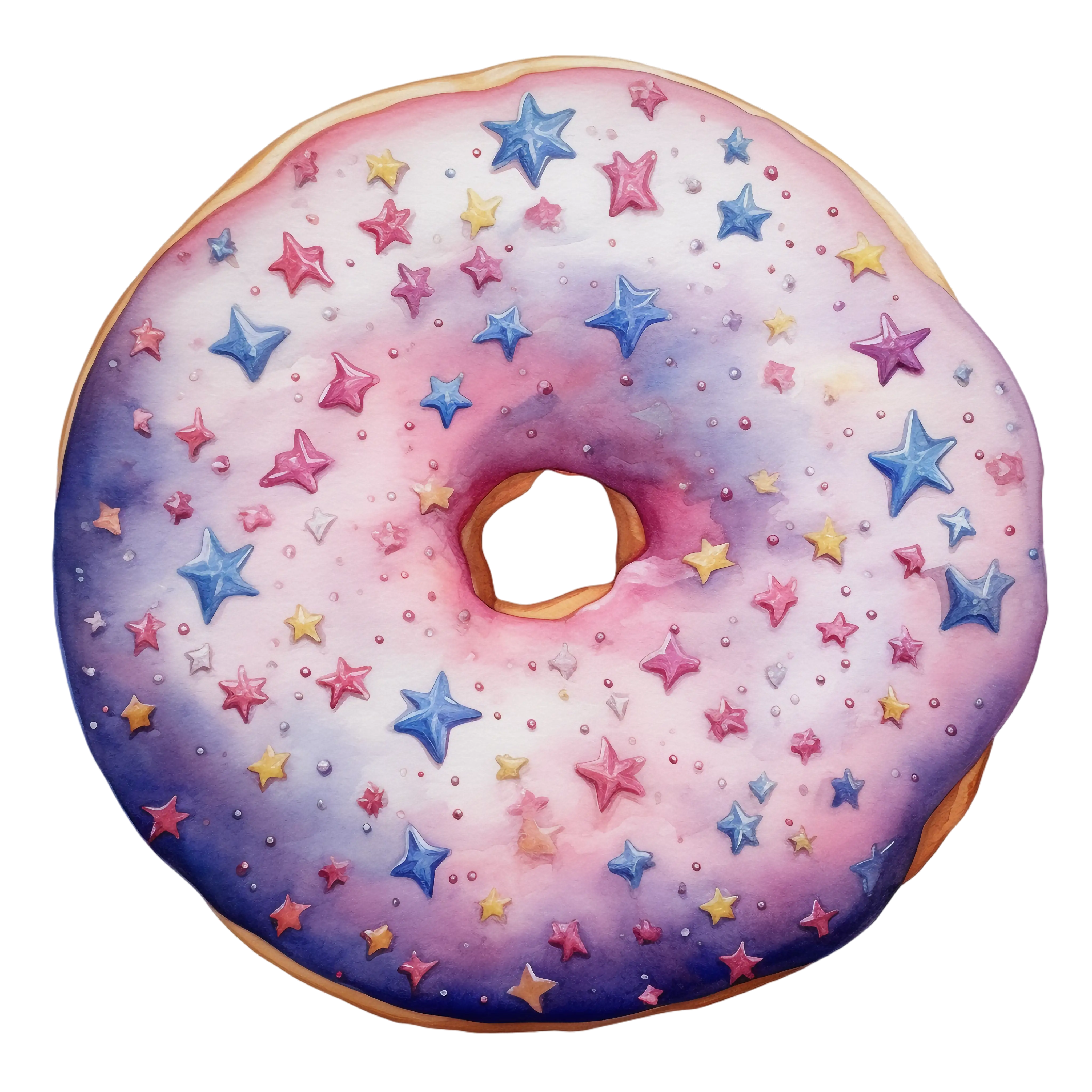 Colorful Starry Donut
