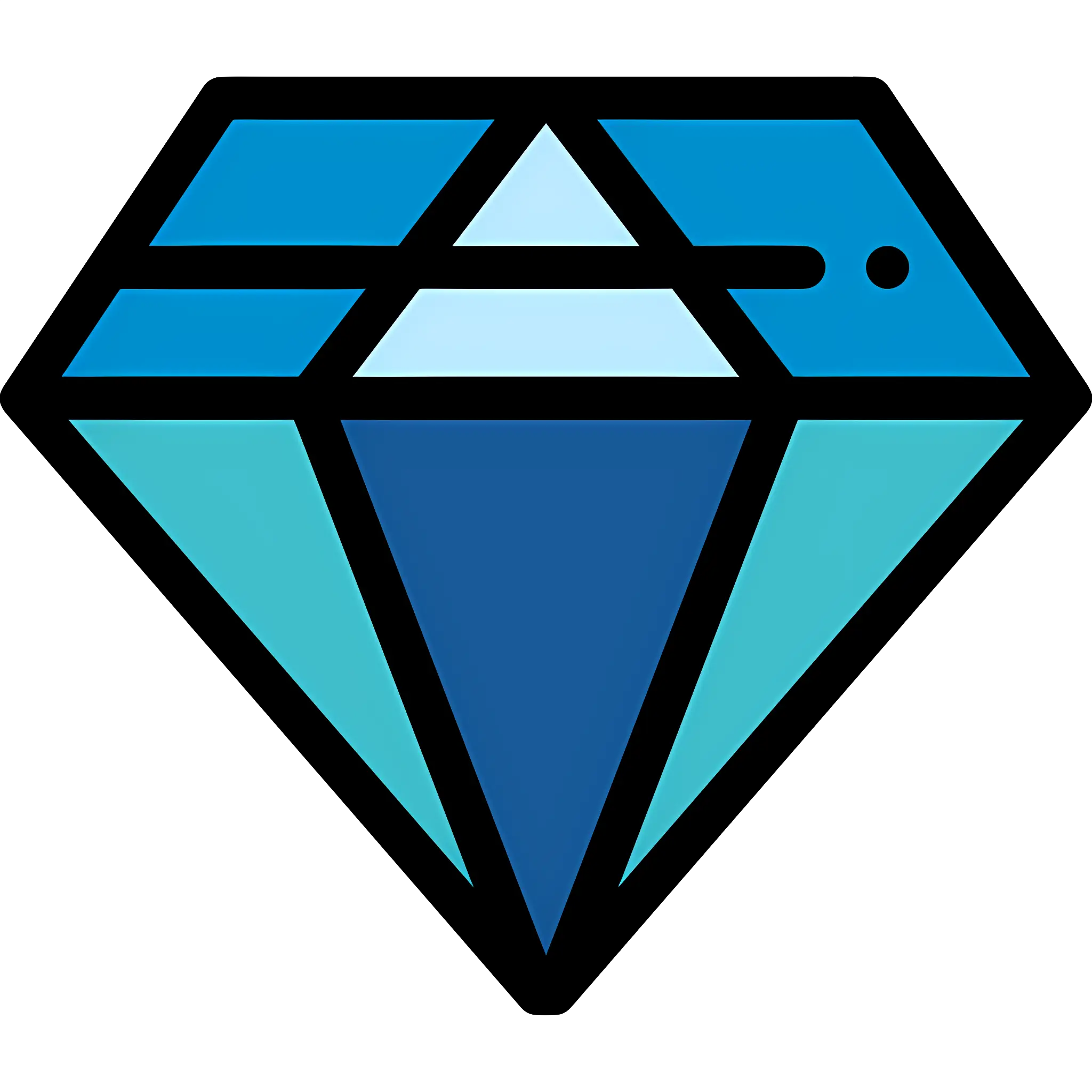 Blue Diamond Graphic Illustration