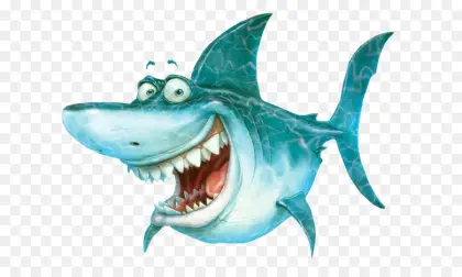 Friendly Cartoon Shark