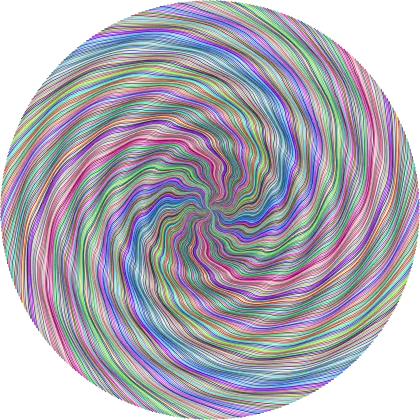 Colorful Swirl Pattern in Abstract Style