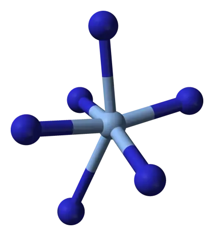 3D Blue and Gray Molecular Structure