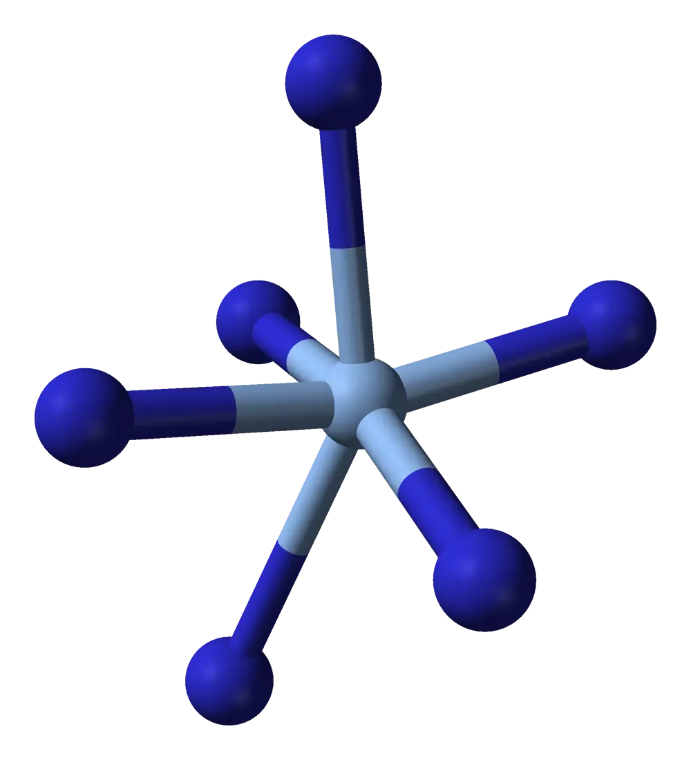3D Blue and Gray Molecular Structure