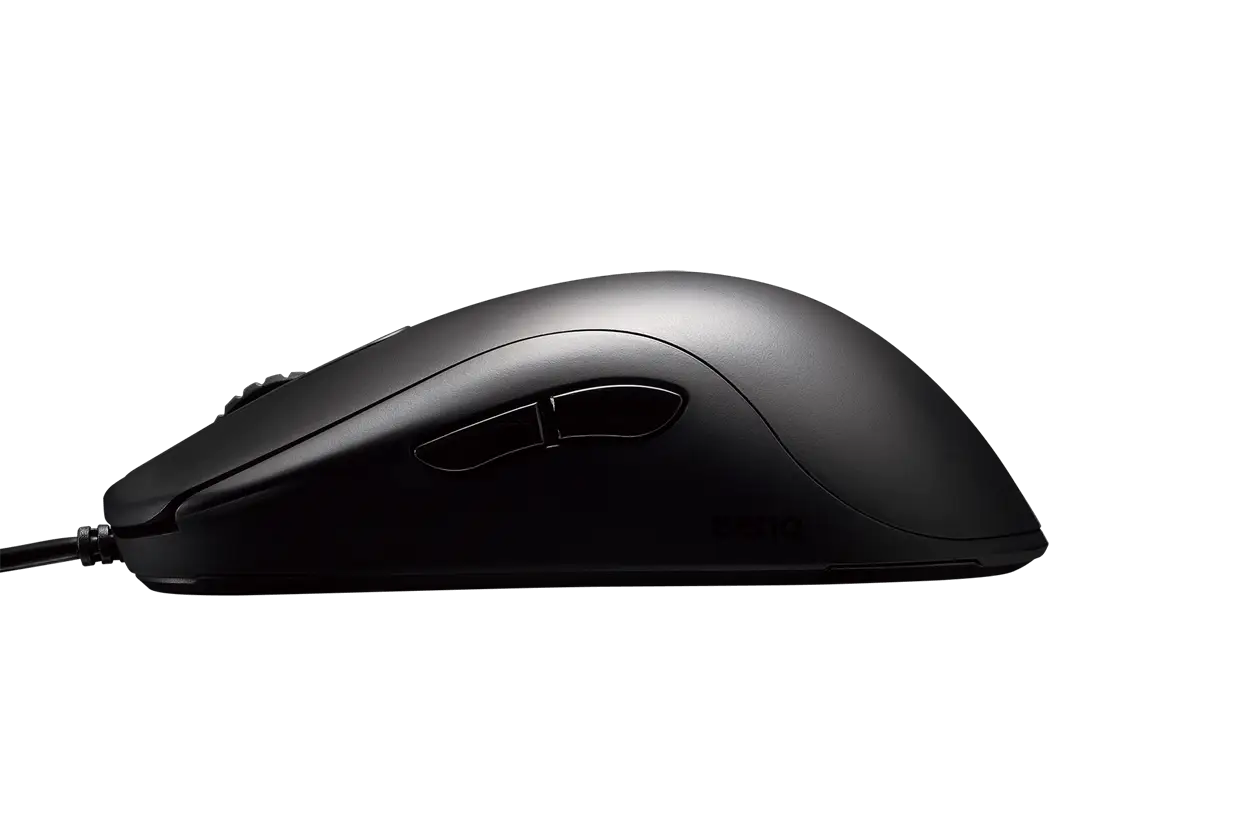 Black Computer Mouse in Profile View