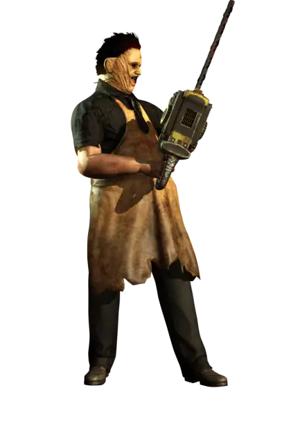Illustrated Character Holding a Chainsaw