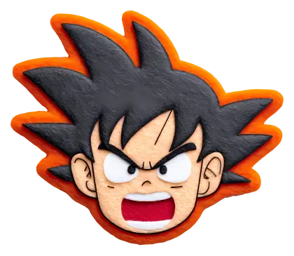 Energetic Anime Character Face