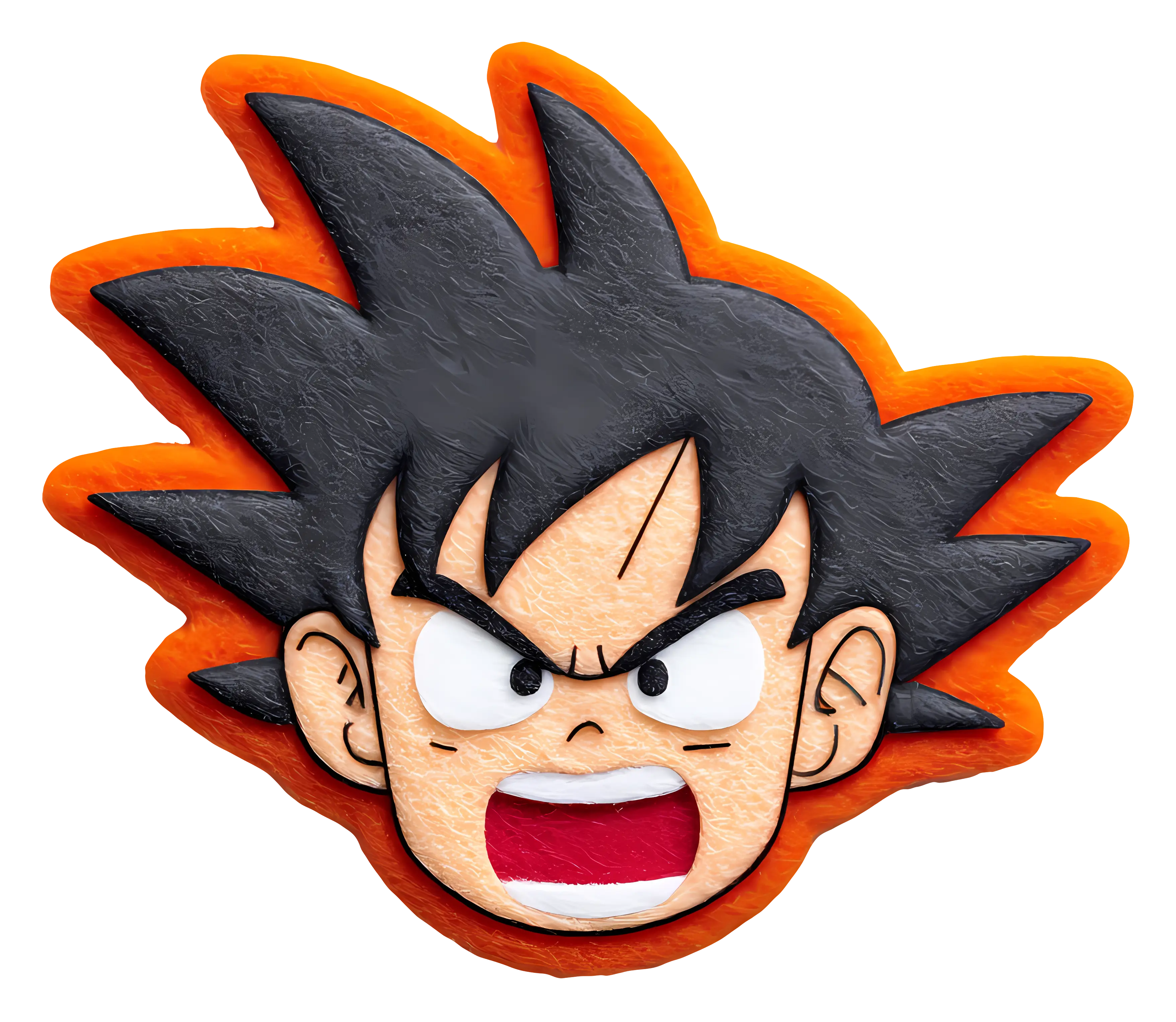 Energetic Anime Character Face