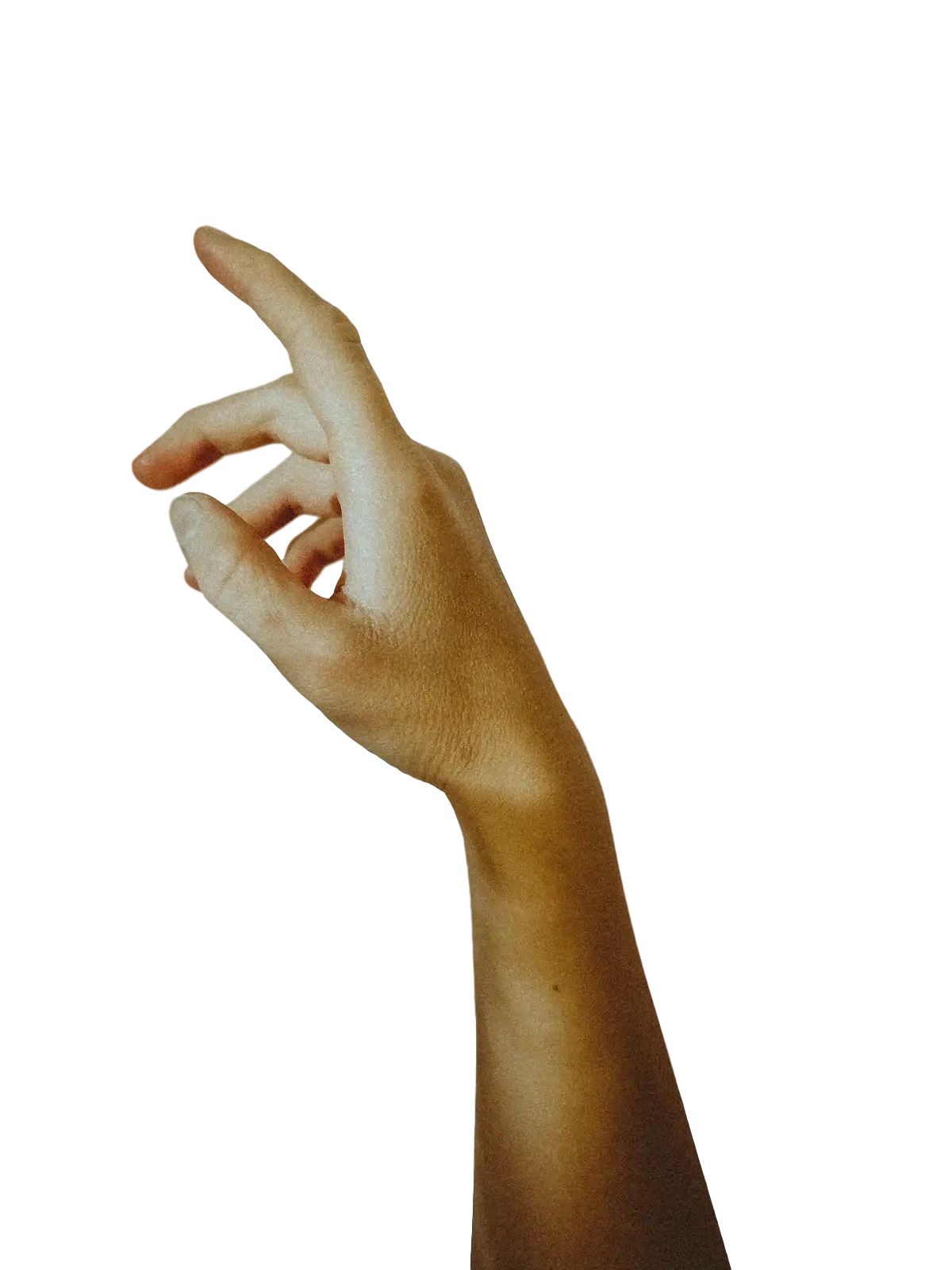 Hand Gesture with Fingers Raised