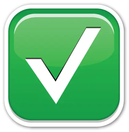 Green Check Mark Symbol