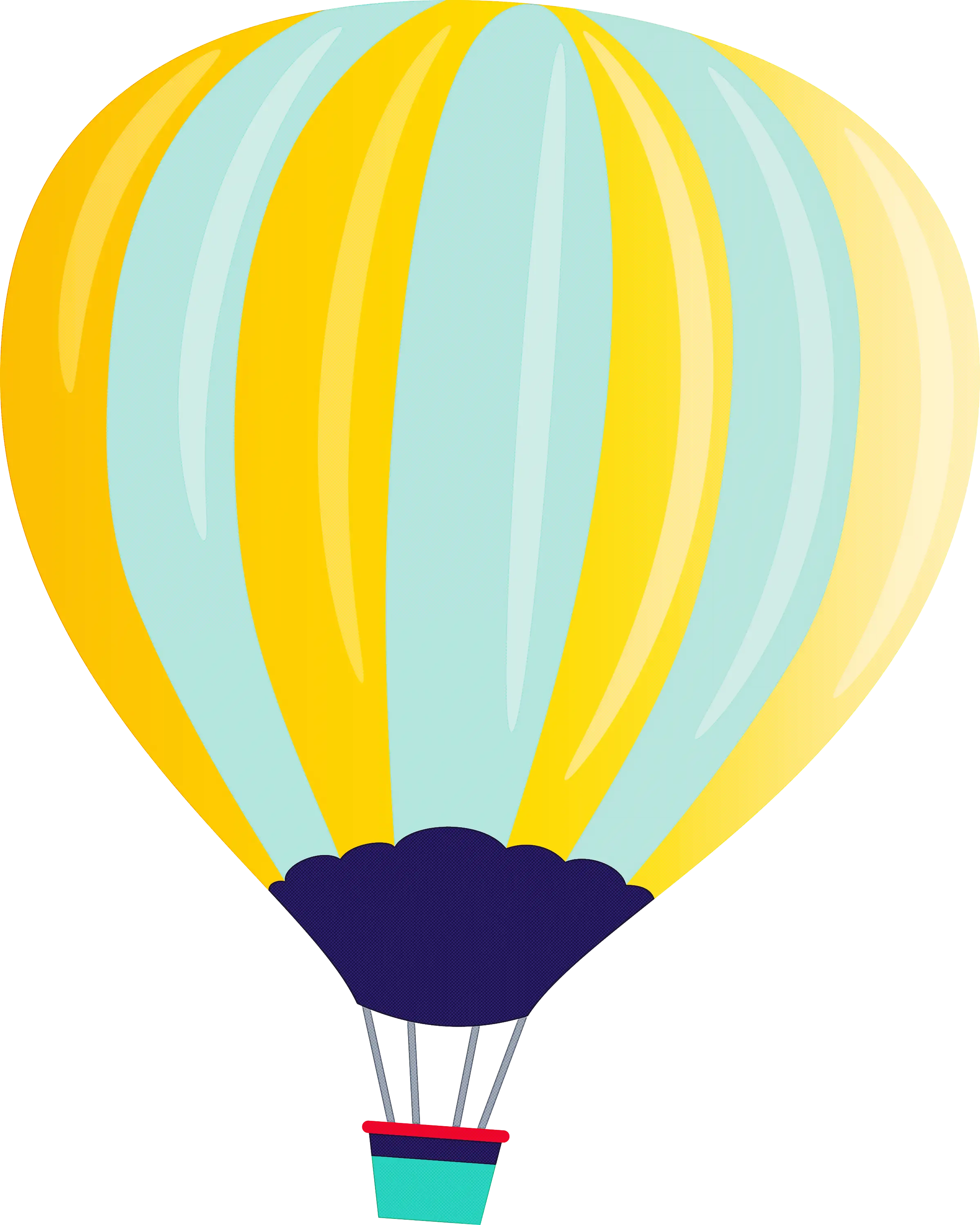 Colorful Hot Air Balloon Illustration