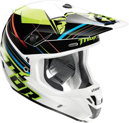 Stylish Multicolored Motocross Helmet