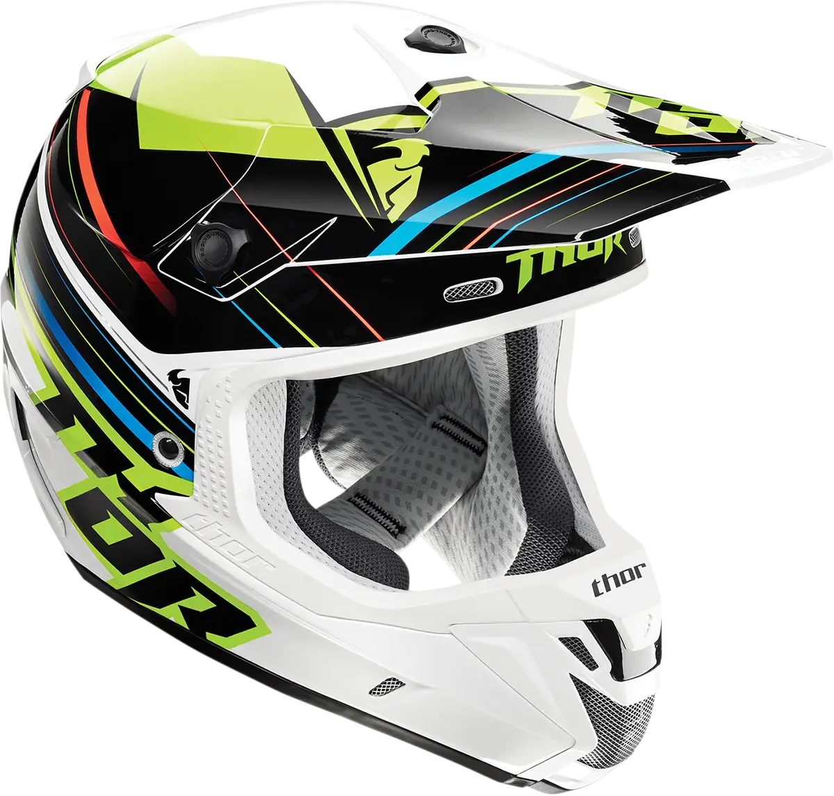 Stylish Multicolored Motocross Helmet