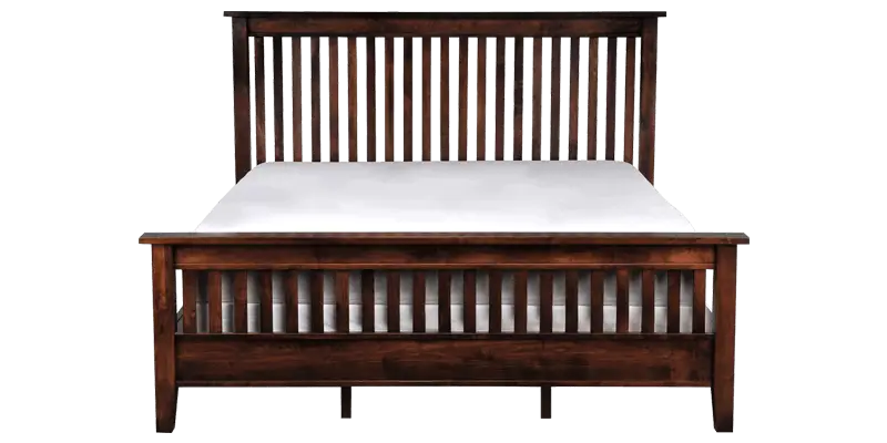 Wooden Bed with Headboard