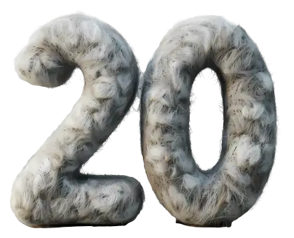 Furry Number 20 Illustration