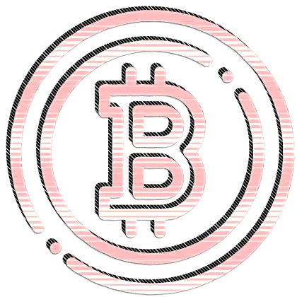 Bitcoin Logo with Circular Design Elements