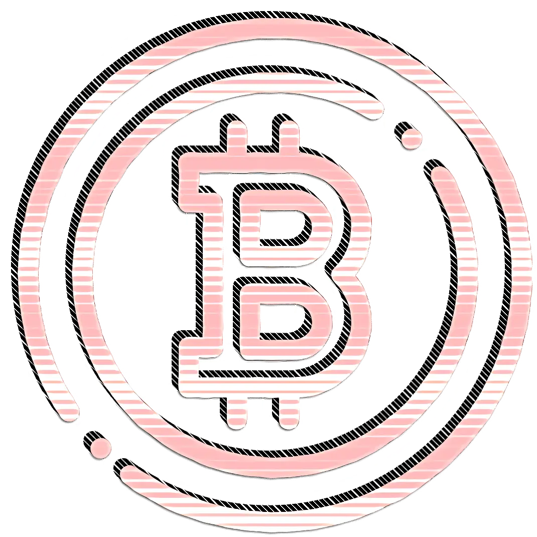 Bitcoin Logo with Circular Design Elements