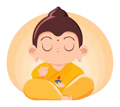 Cute Buddha with Candle