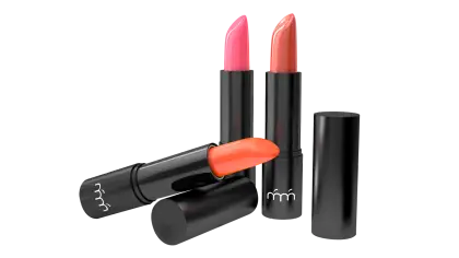 Vibrant Lipstick Collection in Pink and Orange Shades