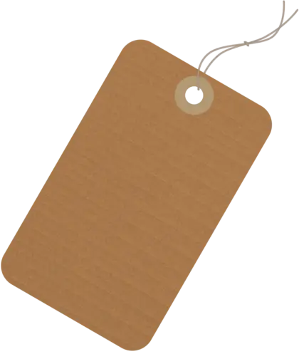 Cardboard Tag with String