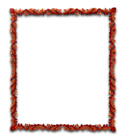 Autumn-themed Decorative Leaf Frame