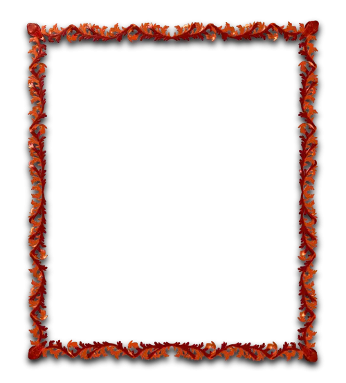 Autumn-themed Decorative Leaf Frame