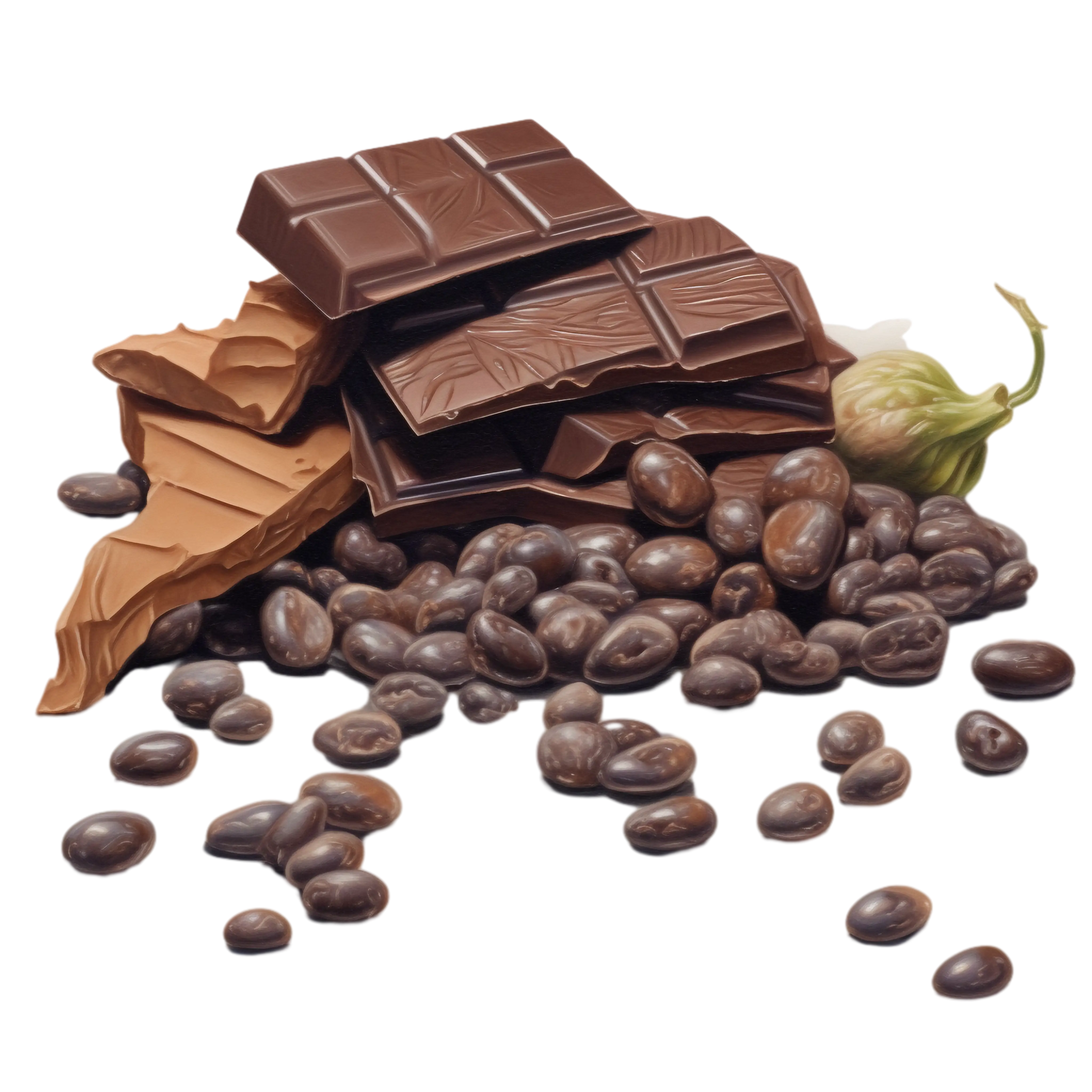 Chocolate Bars and Coffee Beans
