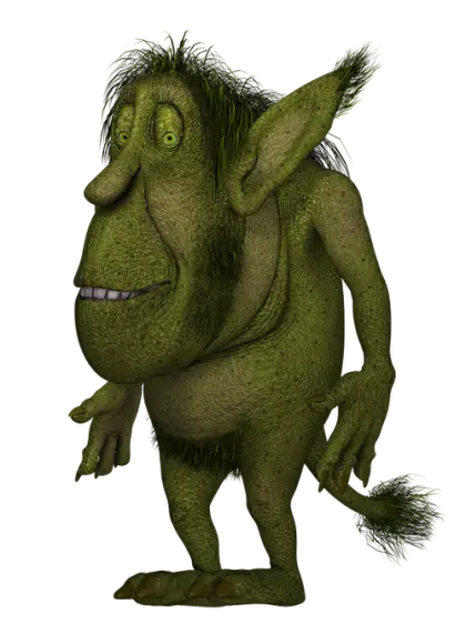 Green Troll Fantasy Character