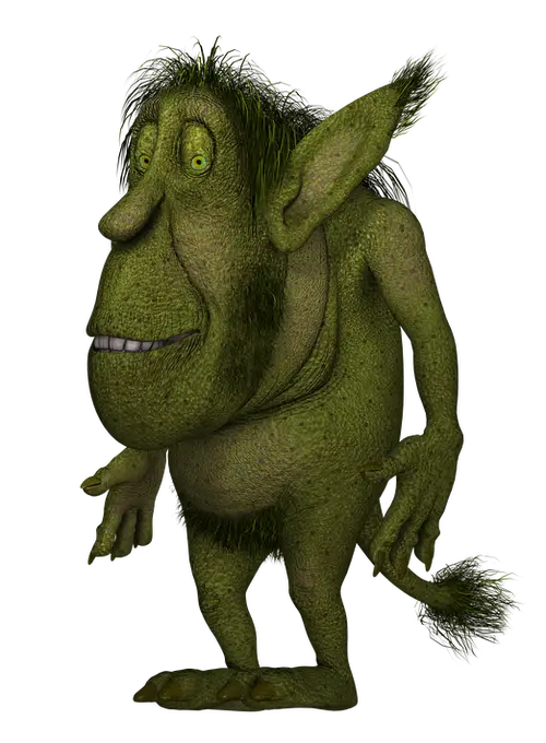 Green Troll Fantasy Character