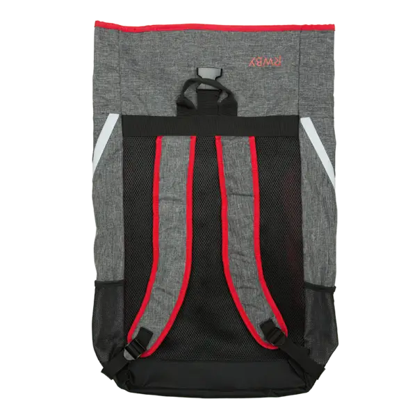 Gray and Red Backpack