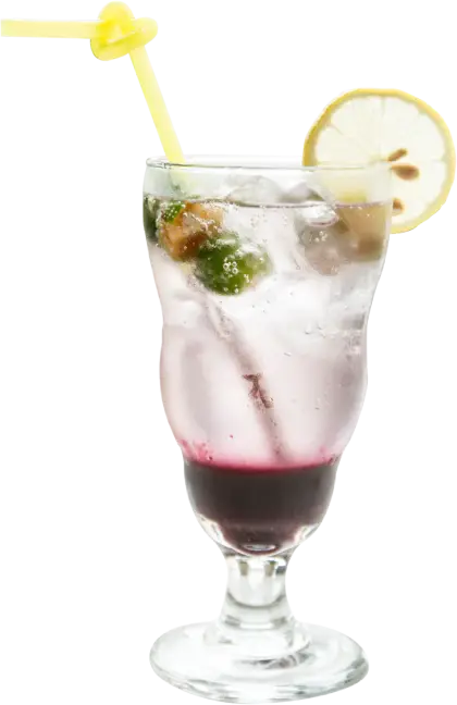Refreshing Lemon Drink with Ice