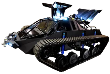 Black Tracked Vehicle