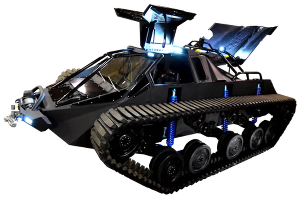 Black Tracked Vehicle