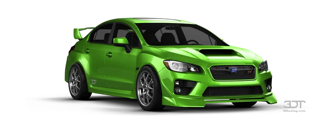 Green Subaru WRX STI Sports Car for Speed Enthusiasts